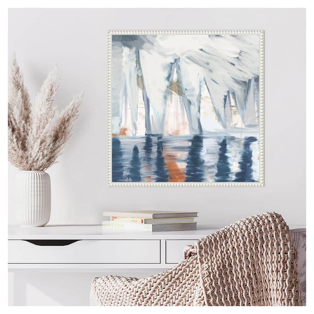 Beaded Framed Abstract Nautical Canvas Wall Art
