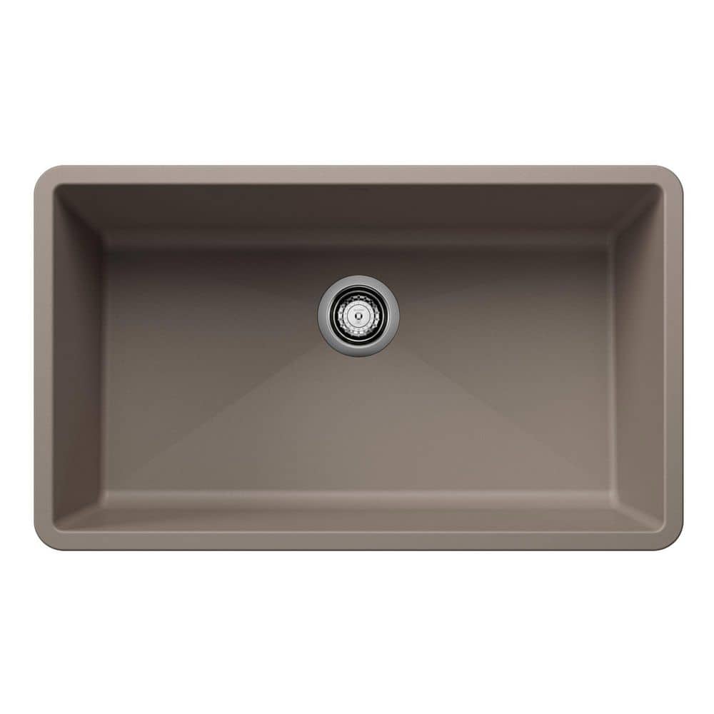 Blanco PRECIS Undermount Granite Composite 32 in. Single Bowl