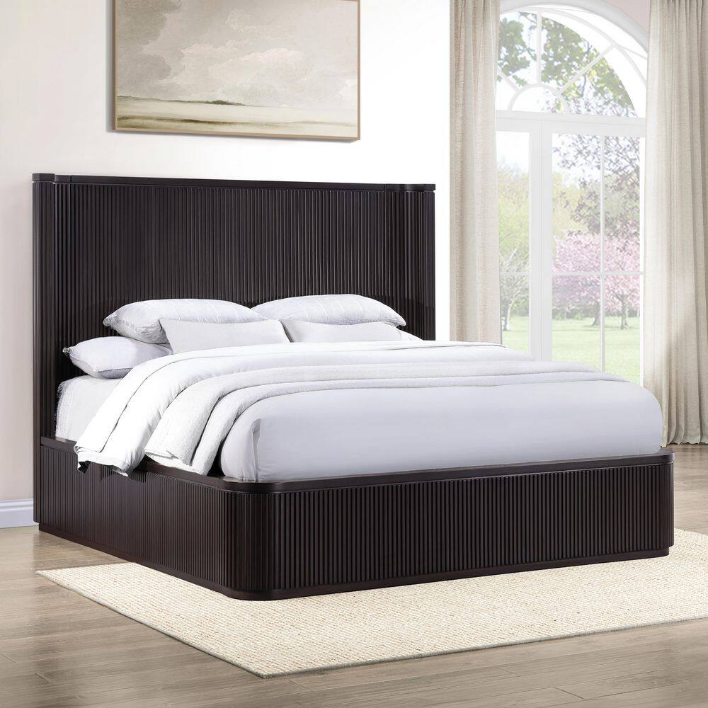 Steve Silver Henry Espresso Brown Wood Frame King Panel Bed HEN900N ...