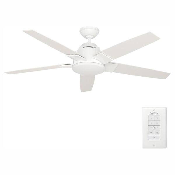Casablanca Zudio 56 in. Integrated LED Indoor Snow White Ceiling Fan with Universal Wall Control
