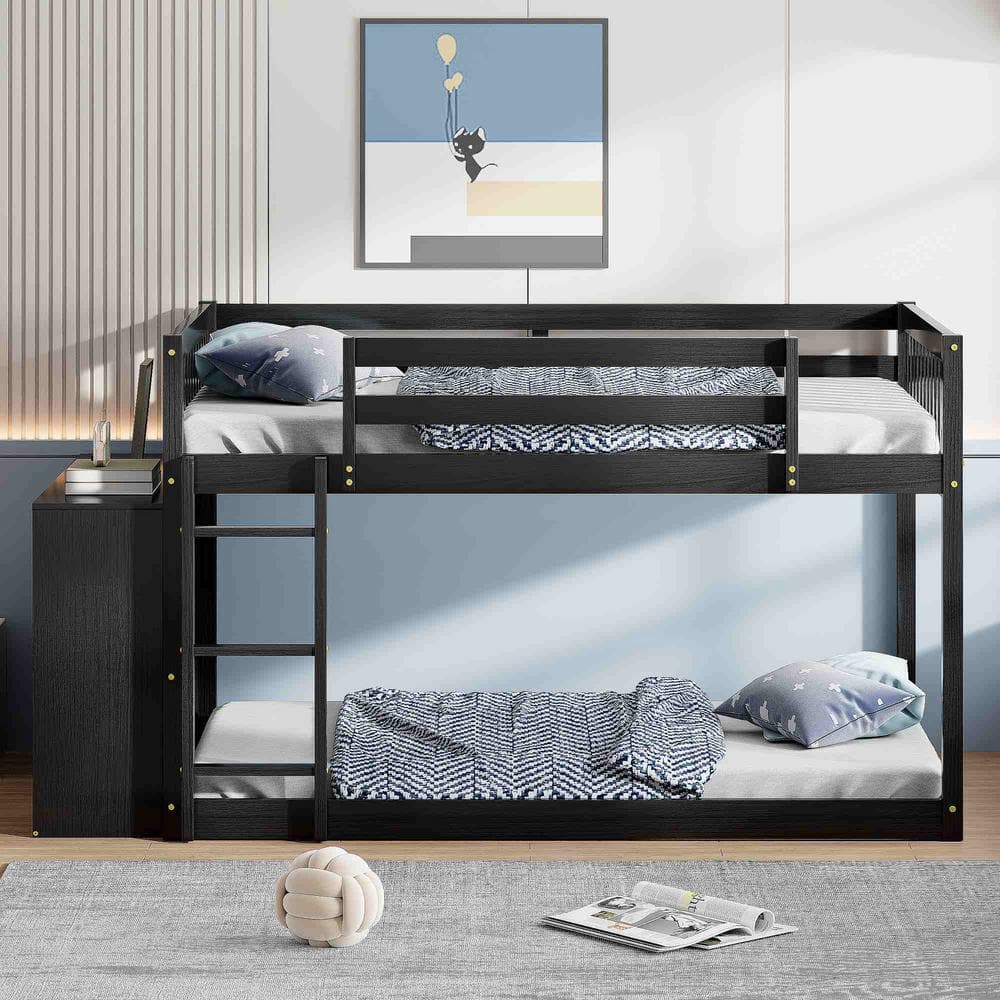 Espresso Full over Full Bunk Bed with 4 Drawers and 3 Shelve price history on PriceWatchPro