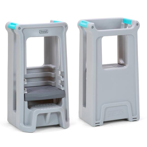 Espresso Brown Simplay3 Toddler Tower Childrens Step Stool with Three