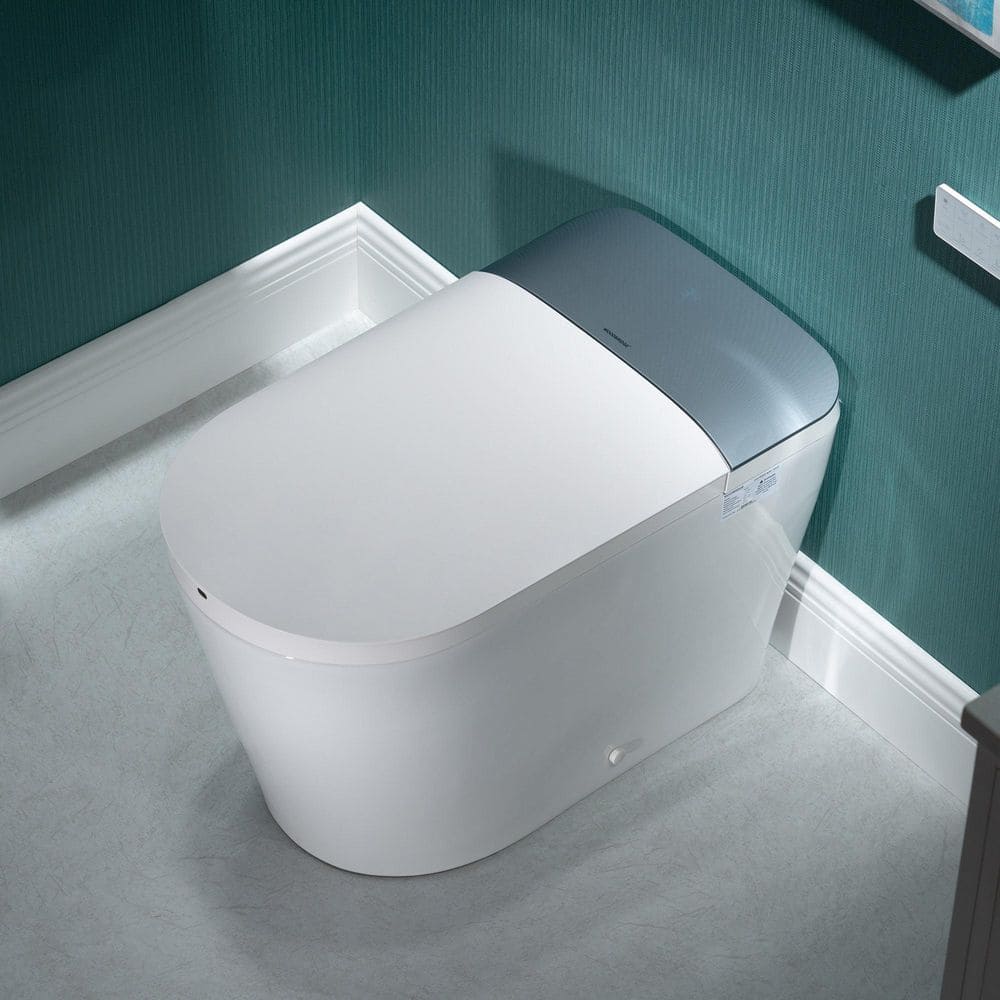 WOODBRIDGE Elongated ADA Smart Bidet Toilet 1.1/1.6GPF in White w