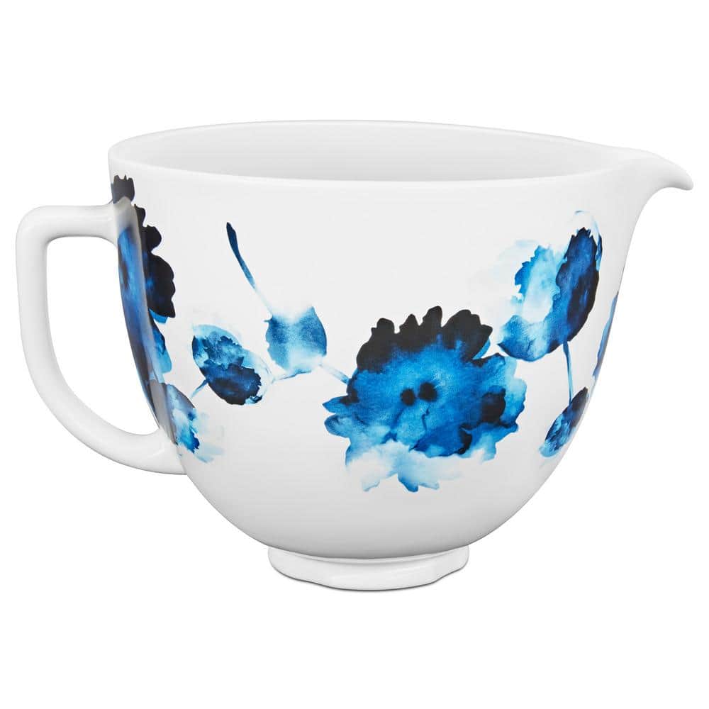 Stand mixer bowl FLORAL BLUE 4,83 l, ceramic, KitchenAid 