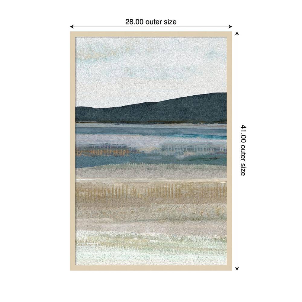 Saltwater Bay III Natural Framed Abstract Landscape Print