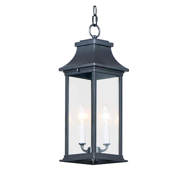 Maxim Lighting Vicksburg 18.5 in. 2 Light Outdoor Hanging Lantern Pendant Light
