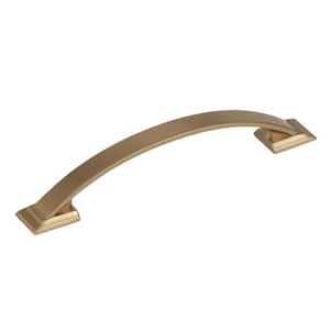 Candler 5-1/16 in. (128mm) Classic Golden Champagne Arch Cabinet Pull
