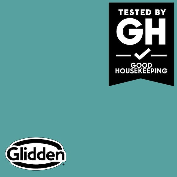 Glidden Premium 1 qt. PPG1147-5 Teal Bayou Flat Interior Latex Paint