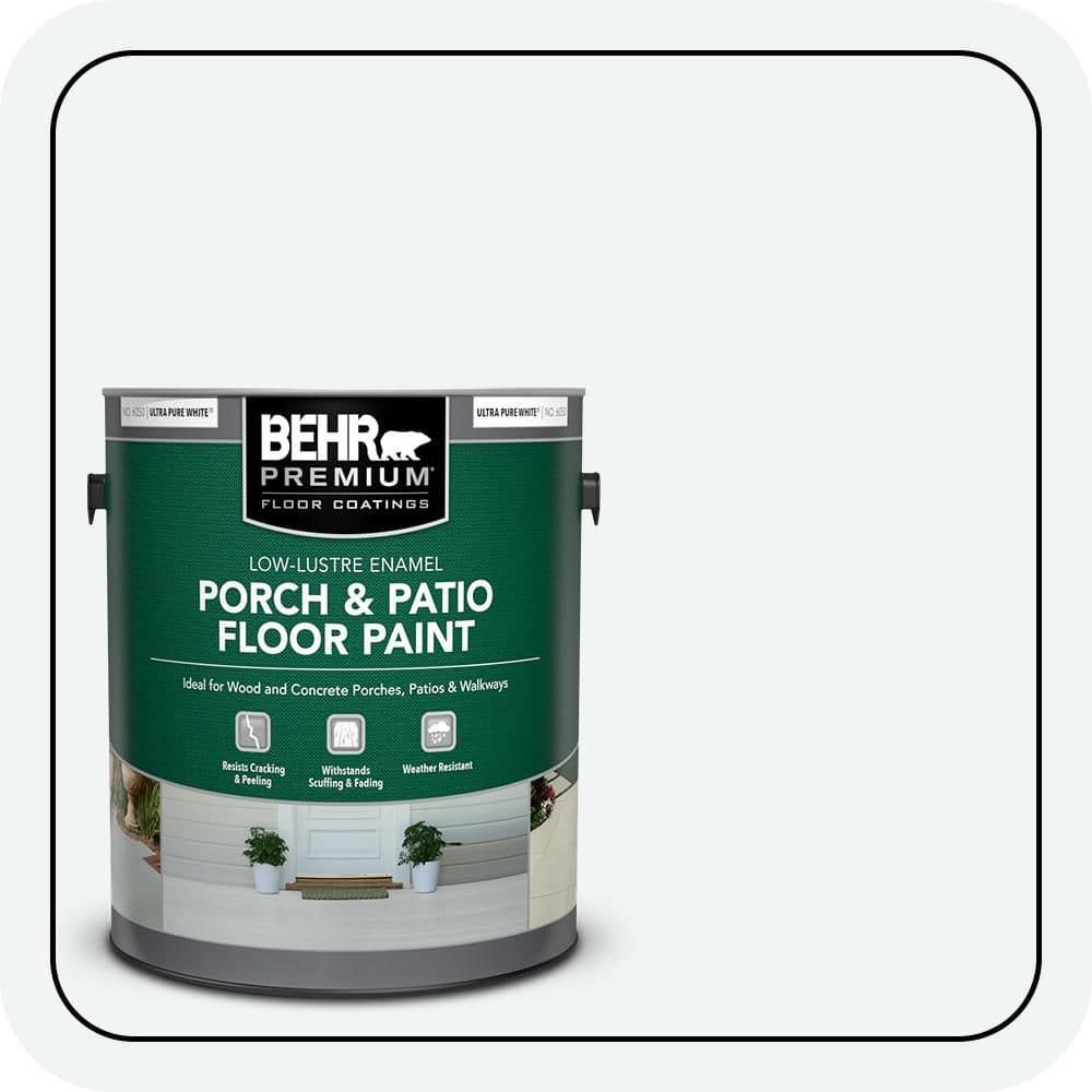 1 gal. #BL-W09 Bakery Box Low-Lustre Enamel Interior/Exterior Porch and Patio Floor Paint price history on PriceWatchPro