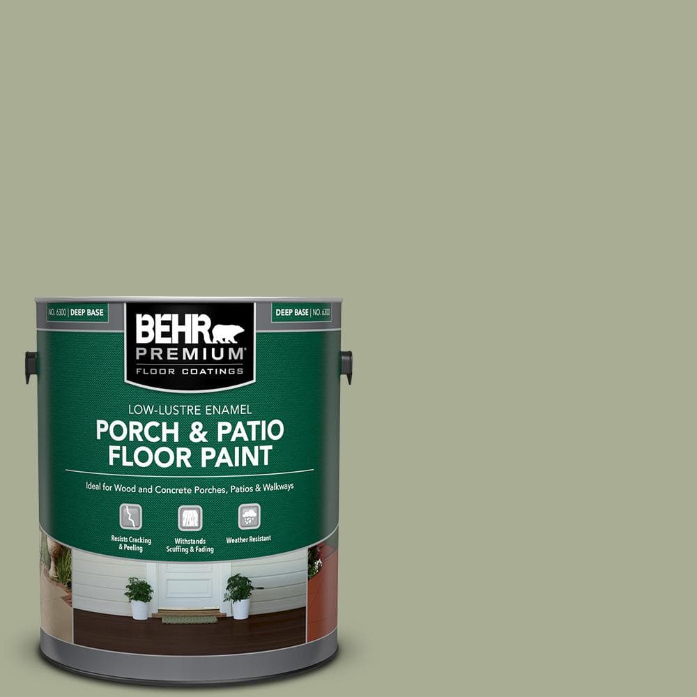 BEHR PREMIUM 1 Gal. #S380-4 Bay Water Low-Lustre Enamel Interior ...