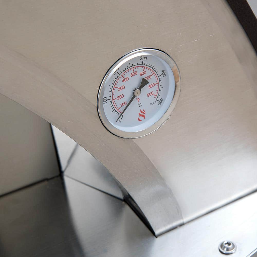 Torino Copper Stainless Steel Outdoor Wood-Fired Pizza Oven