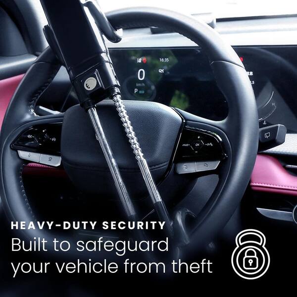 thumbnail image 2 of ATMOMO Universal Steering Wheel Lock – Anti-Theft 3-Directional Safety Device 2 of 3