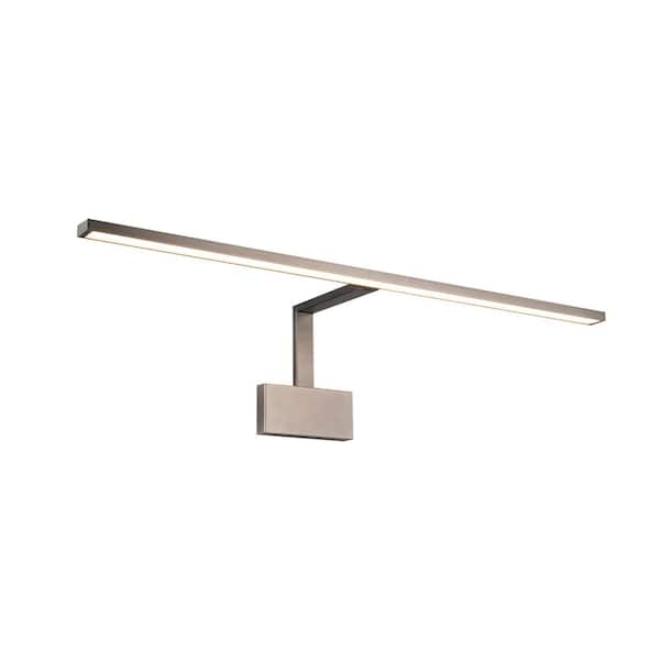 Uptown 34 in. Brushed Nickel LED Adjustable Picture Light, 3000K