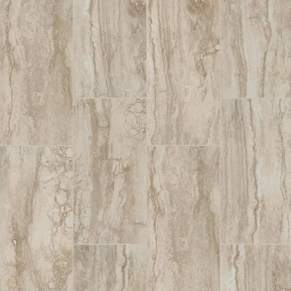 MSI Romagna Ivory 12 in. x 24 in. Polished Porcelain Marble