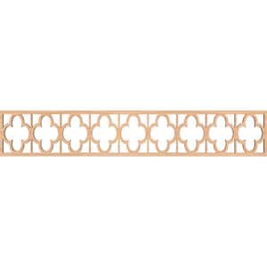 Woodall Fretwork 0.375 in. D x 46.625 in. W x 8 in. L Hickory Wood Panel Moulding