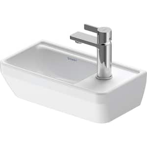 D-Neo 5.75 in. Wall-Mounted Rectangular Bathroom Sink in White