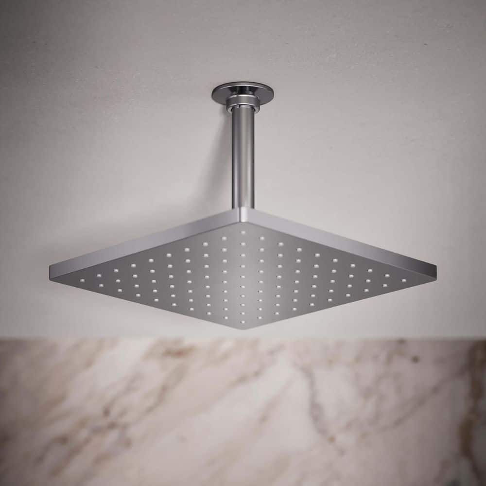 Polished Chrome 10" Square Rain Showerhead