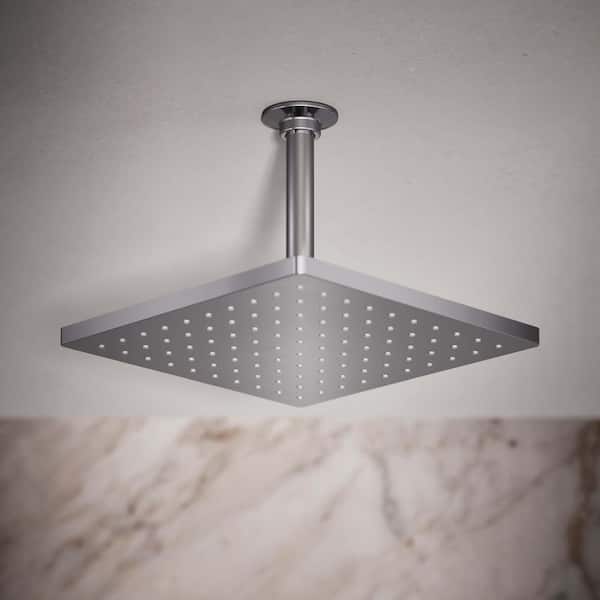 Honesty 1-Spray Patterns with 1.75 GPM 10 in. Ceiling Mount Fixed Shower Head in Polished Chrome