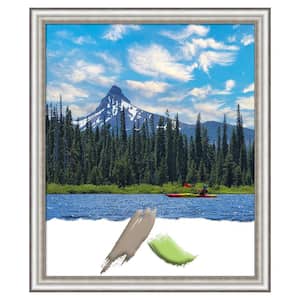 Salon Silver Narrow Picture Frame Opening Size 20 x 24 in.