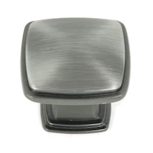 Providence 1-/14 in. Weathered Nickel Square Cabinet Knob (10-Pack)