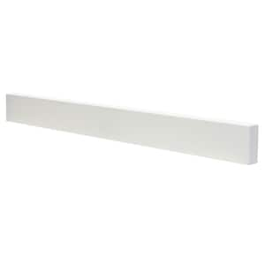 31 in. x 3 in. Terrazzo Vanity Backsplash in White