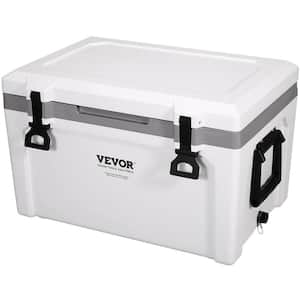 Insulated Portable Cooler, 52 qt. Holds 50 Cans, Ice Retention Hard Cooler with Heavy-Duty Handle, Ice Chest Lunch Box