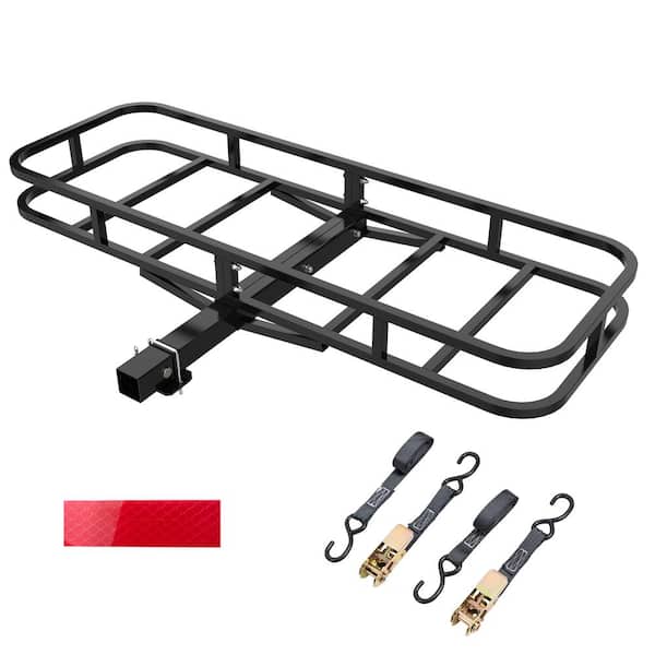 Tunearary 4.25 ft L x 1. 4 ft W x 0.4 ft H car suspended transport basket, black metal transport basket