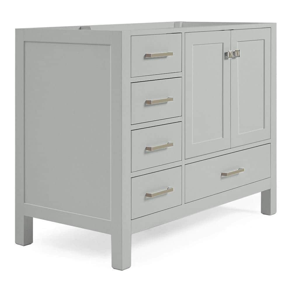 Cambridge 42 in. W x 21.5 in. D x 34.5 in. H Freestanding Bath Vanity Cabinet Only in Grey -  ARIEL, A043S-R-BC-GRY