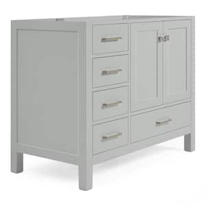 Cambridge 42 in. W x 21.5 in. D x 34.5 in. H Freestanding Bath Vanity Cabinet Only in Grey