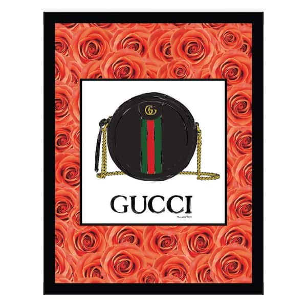 VENICE BEACH Collections Fashion Designer Glam Purse Bag by Fairchild Paris 1-Piece Framed Graphic Print Abstract Poster Art Print 18 in. x14 in.