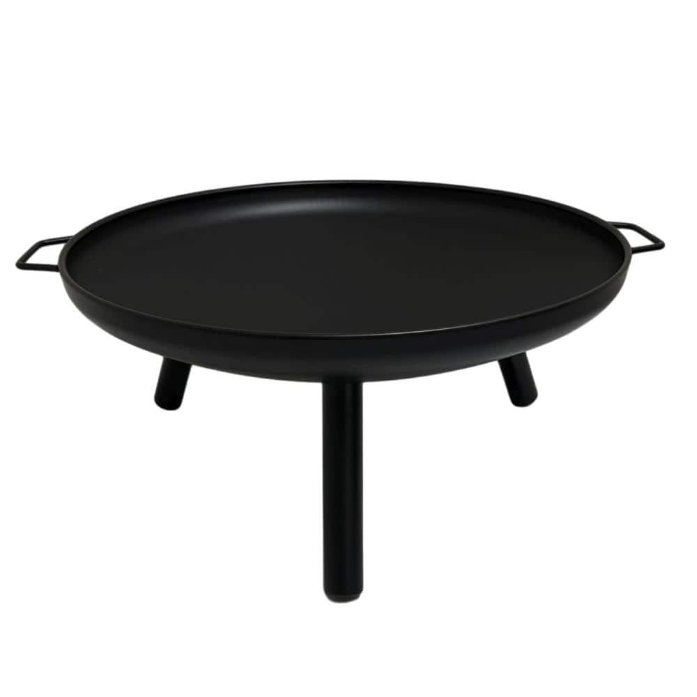 23-Inch Black Steel Wood Burning Fire Pit