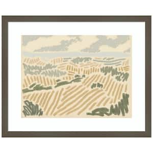 "Paysage de Montpellier II" by Jacob Green 1-Piece Wood Framed Giclee Country Art Print 21 in. x 17 in.