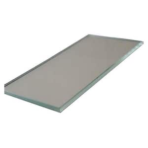 Reflections Straight Edge Rectangle 3 in. x 12 in. Polished Silver Mirror Subway Peel and Stick Tile (22 sq. ft./Case)