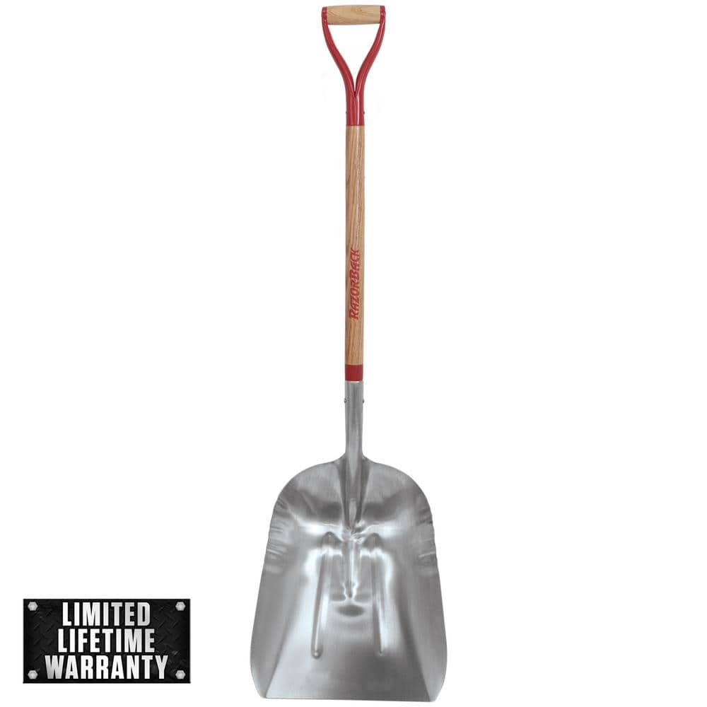 Razor-Back 36 in. D-Handle Aluminum Scoop