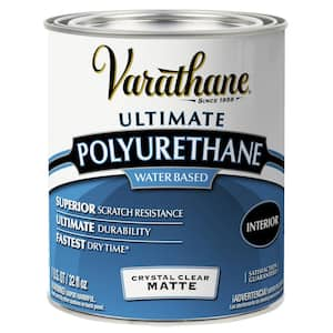 1 qt. Clear Matte Water-Based Interior Polyurethane