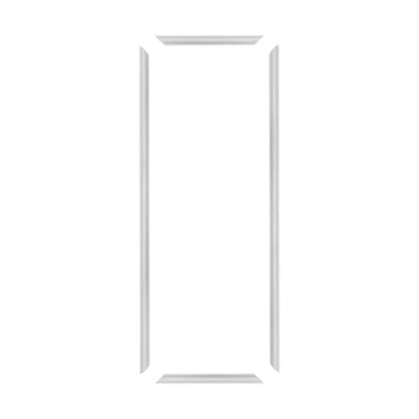 Trim Fast 5/8 in. D x 18 in. W x 54 in. L Unfinished Polystyrene, Pre-Mitered, Wall Panel Moulding Frame, Peel & Stick