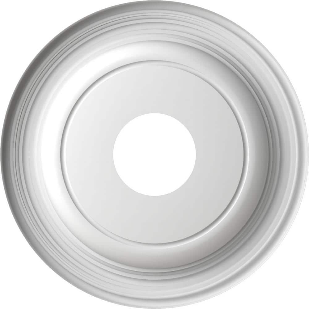 13" Aged Metallic Weathered Steel Traditional PVC Ceiling Medallion
