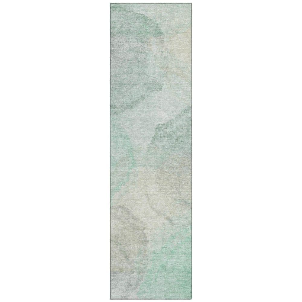 Chantille Machine Washable Indoor/Outdoor Abstract ACN2443 Mint 2 ft. x 7 ft. Runner Rug price history on PriceWatchPro