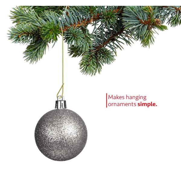 Christmas Ornament Hooks, 50Pcs Christmas Ornament Hangers Golden Ornament  Hooks 3 Colors for Christmas Tree Party Decoration DIY (Glod), ornament  hooks christmas tree ornaments decoration hook w 