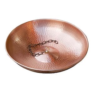 11 inch diameter Pure Copper Hand Hammered Anchoring Basin