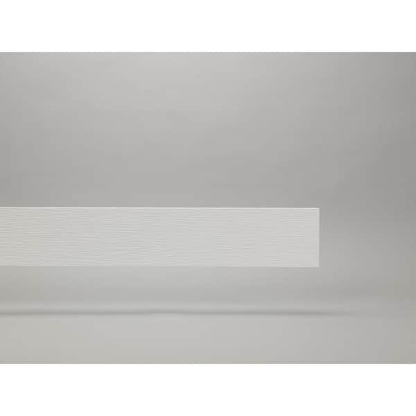 James Hardie Hardie Trim HZ 1 in. x 7.25 in. x 12 ft. Statement Collection Arctic White Rustic Grain Fiber Cement Trim Board