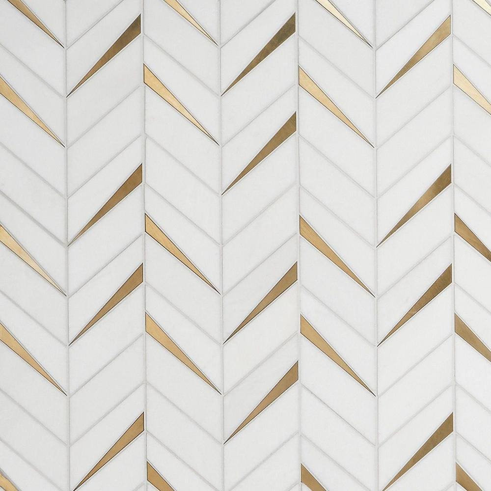 Ivy Hill Tile Love Lane Thassos 13.3 in. x 10.82 in. Polished