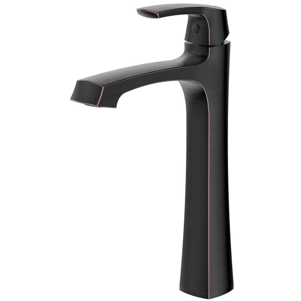 Cardania Oil-Rubbed Bronze Single-Handle Vessel Sink Faucet