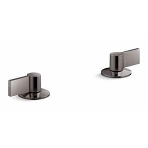 Components Bathroom Sink Handles with Lever Design in Vibrant Titanium