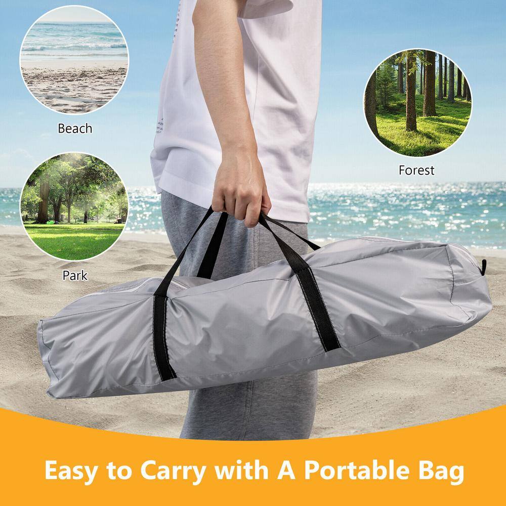 11 x 11 Feet White Portable UPF 50+ Sun Shade Canopy Tent