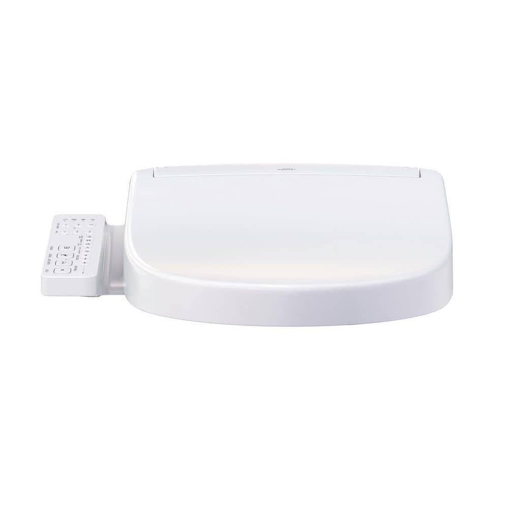 S2 Washlet Electric Heated Bidet Seat for Elongated Toilet in Cotton White