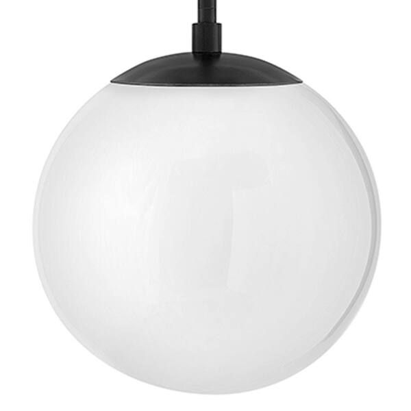 HINKLEY - Warby 1-Light Black Globe Pendant Light