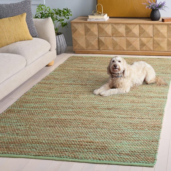 【AfricanSquare】オリーブナチュラルカッティングXL NO.28 SAFAVIEH Cape Cod 8 ft. x 10 ft. Green/Natural Abstract Distressed