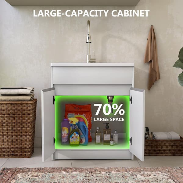 ウェア water'shops Sequoia 30 In. Single Sink Pre-Assembled Mid-Century Style Bathroom Va