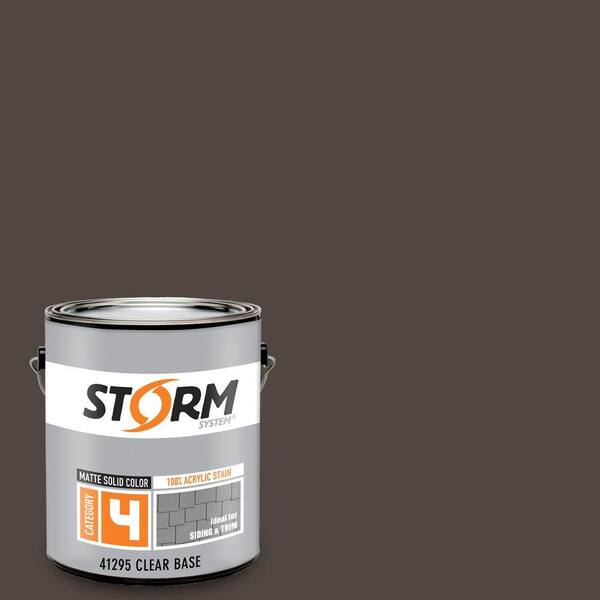 Storm System Category 4 1 gal. Grizzly Bear Matte Exterior Wood Siding 100% Acrylic Latex Stain